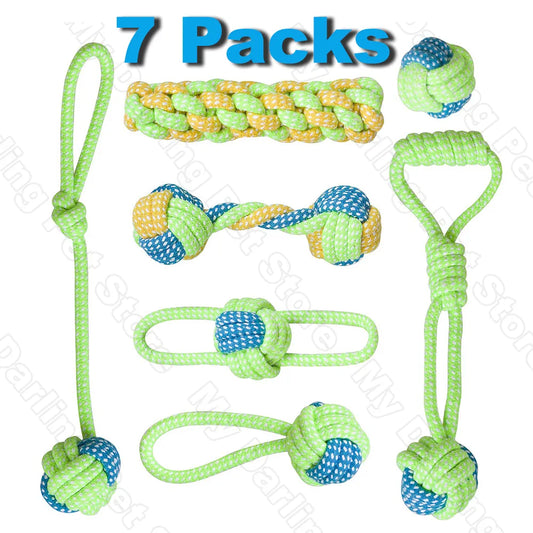 Pet Dog Toys for Large Small Interactive Rope Dog Toys Toothbrush Chew Puppy Toy