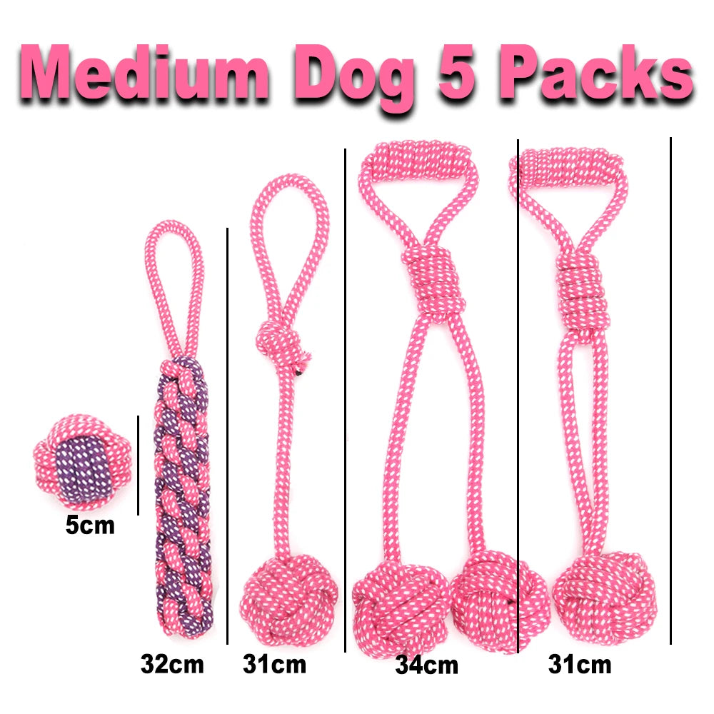 Pet Dog Toys for Large Small Interactive Rope Dog Toys Toothbrush Chew Puppy Toy