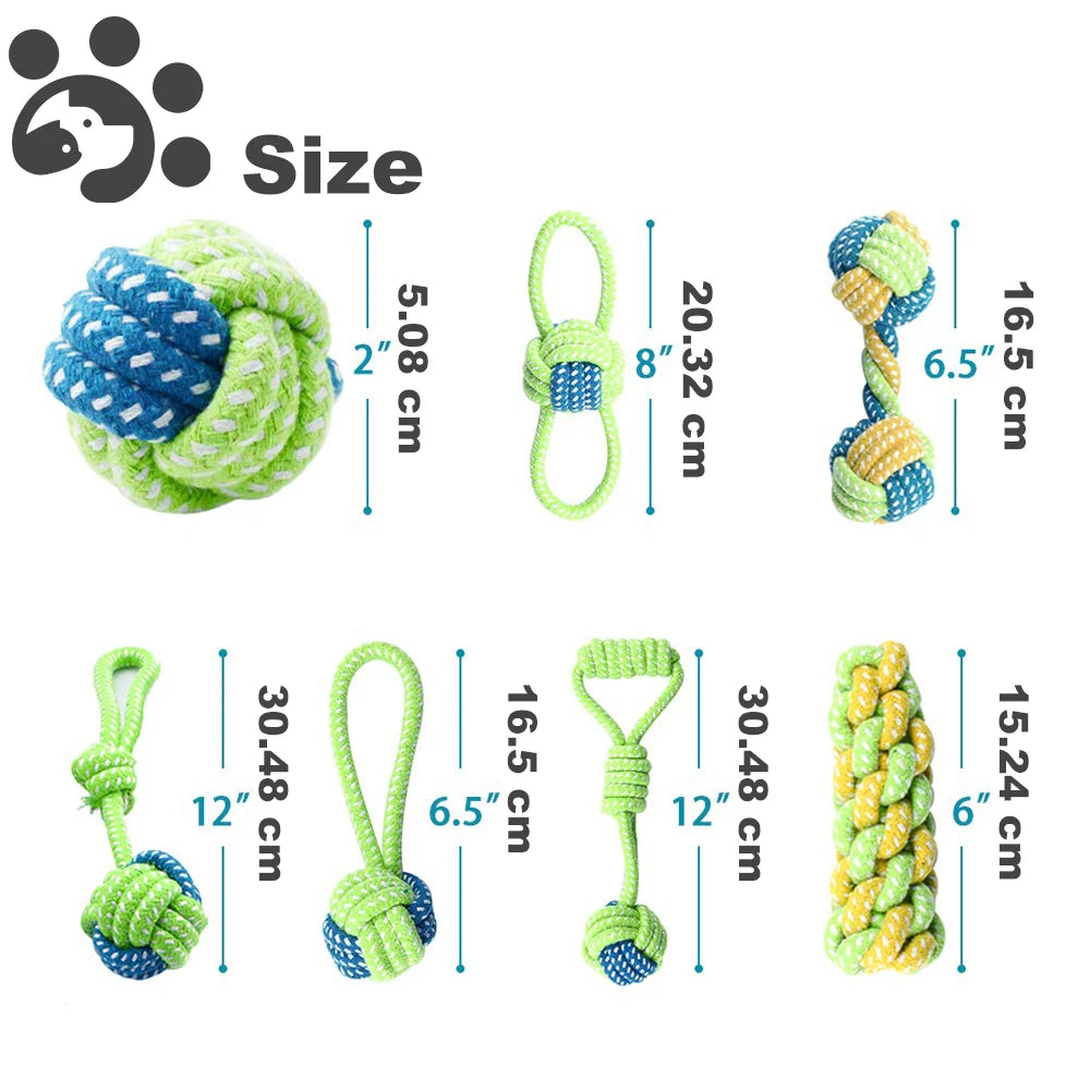 Pet Dog Toys for Large Small Interactive Rope Dog Toys Toothbrush Chew Puppy Toy