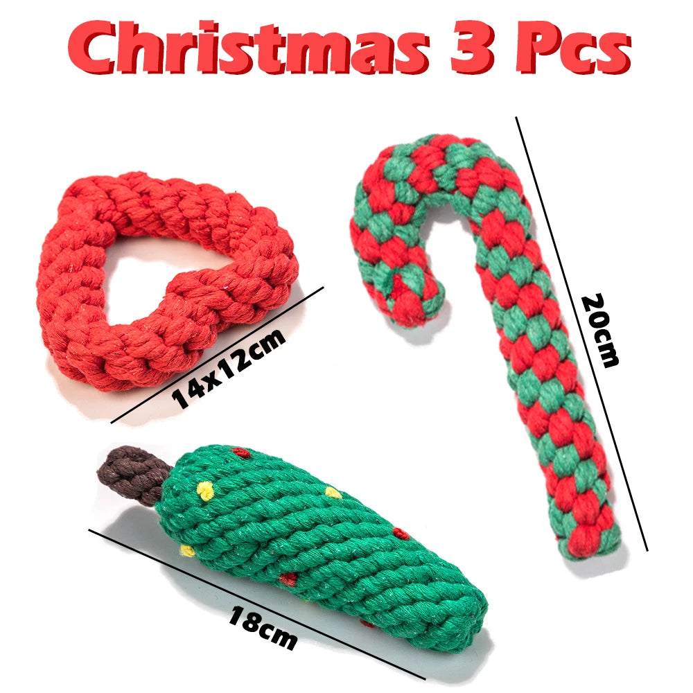 Pet Dog Toys for Large Small Interactive Rope Dog Toys Toothbrush Chew Puppy Toy