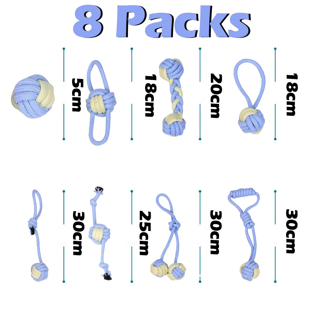 Pet Dog Toys for Large Small Interactive Rope Dog Toys Toothbrush Chew Puppy Toy
